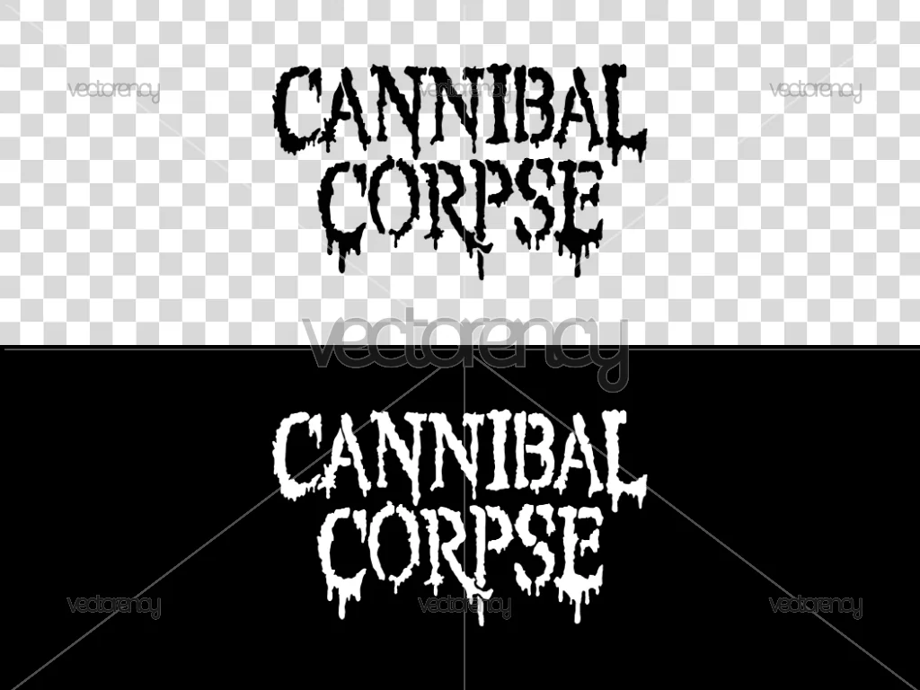 Cannibal Corpse Logo Stencil Band Metal SVG PNG EPS DXF