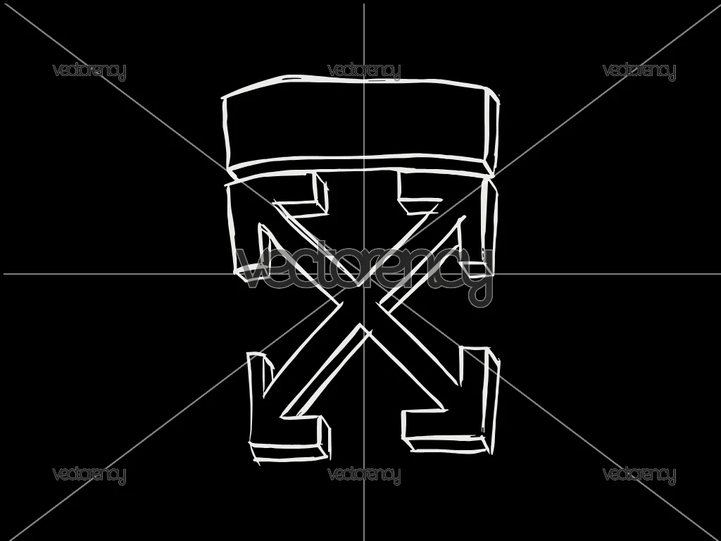 Off White Graphic Outline Logo