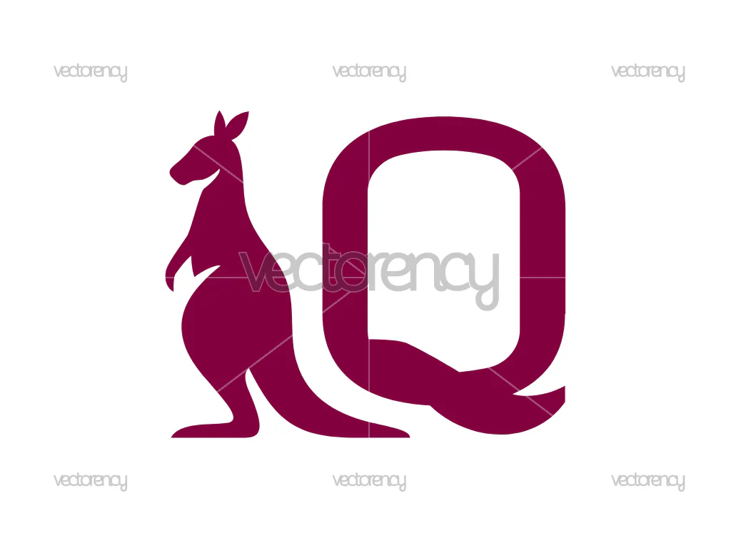 Queensland Maroons Rugby Kangaroo SVG