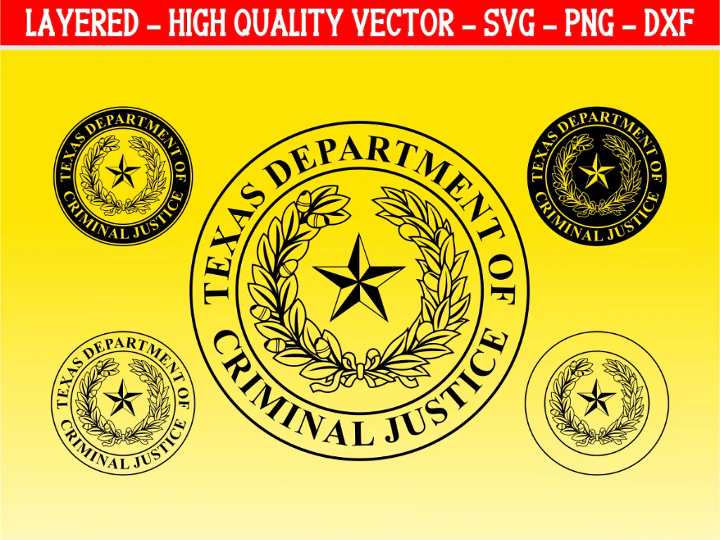 Texas Department of Criminal Justice Seal SVG