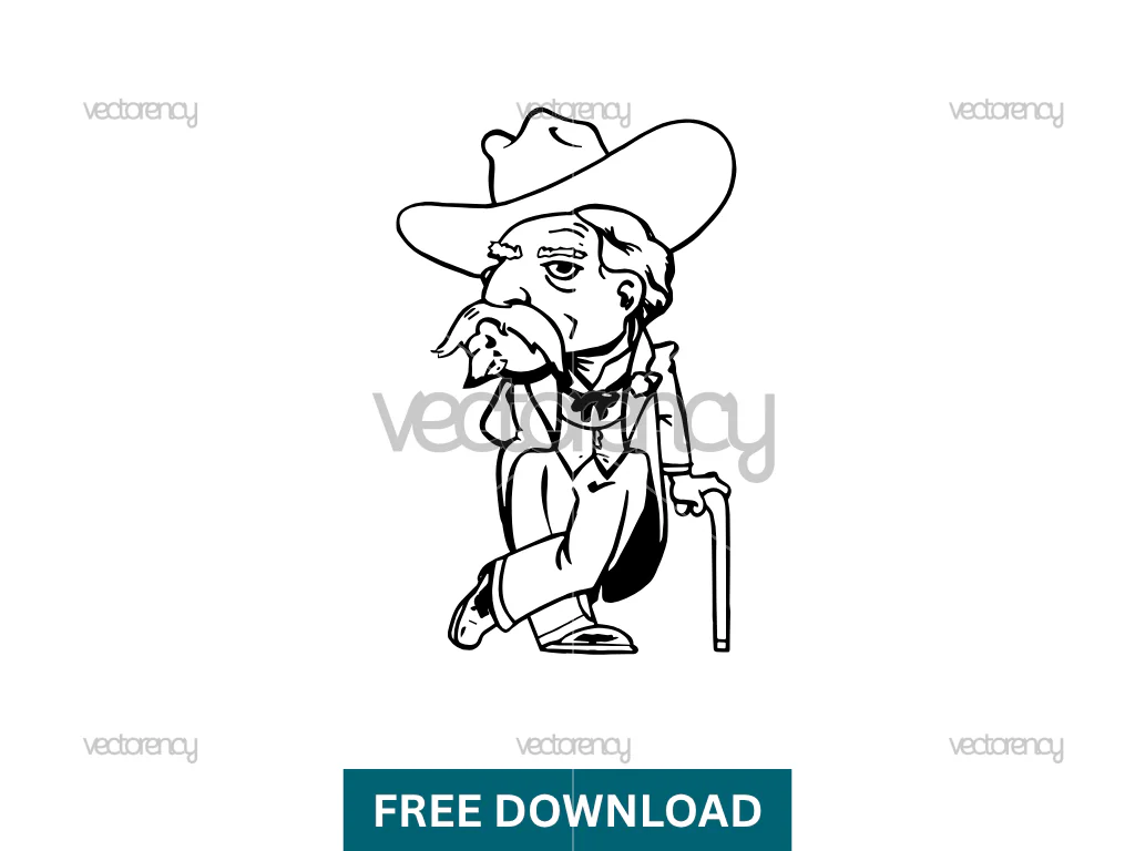 Ole Miss Rebels Mascot Outline Vector Free