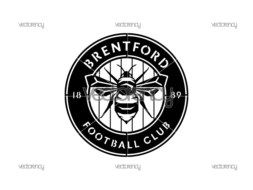 Brentford FC SVG PNG Metal Laser Cut file Download