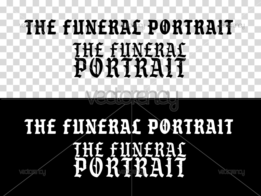 The Funeral Portrait Band Logo PNG HD Transparent Vector SVG
