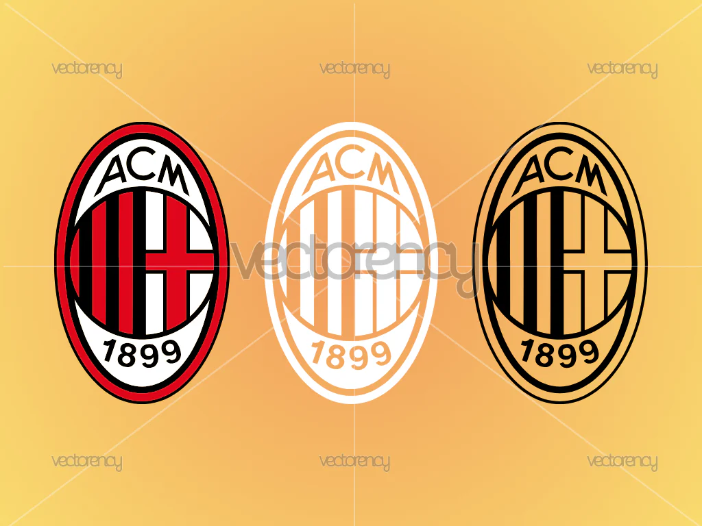 AC Milan Logo Vector SVG PNG Multicolor