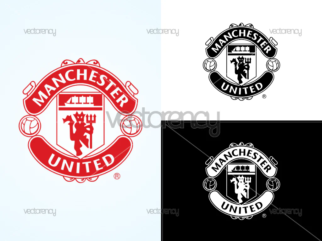 Manchester United Logo SVG PNG Multicolor HD