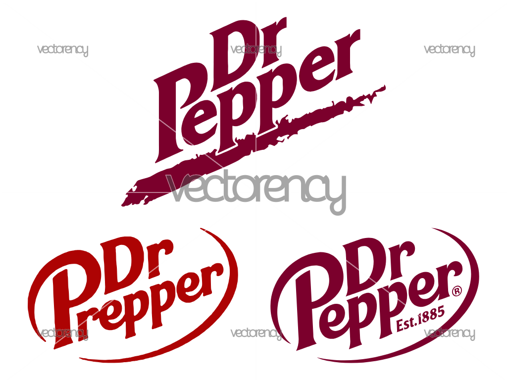 Dr Pepper SVG Logo PNG HD Transparent Multi Color EPS DXF