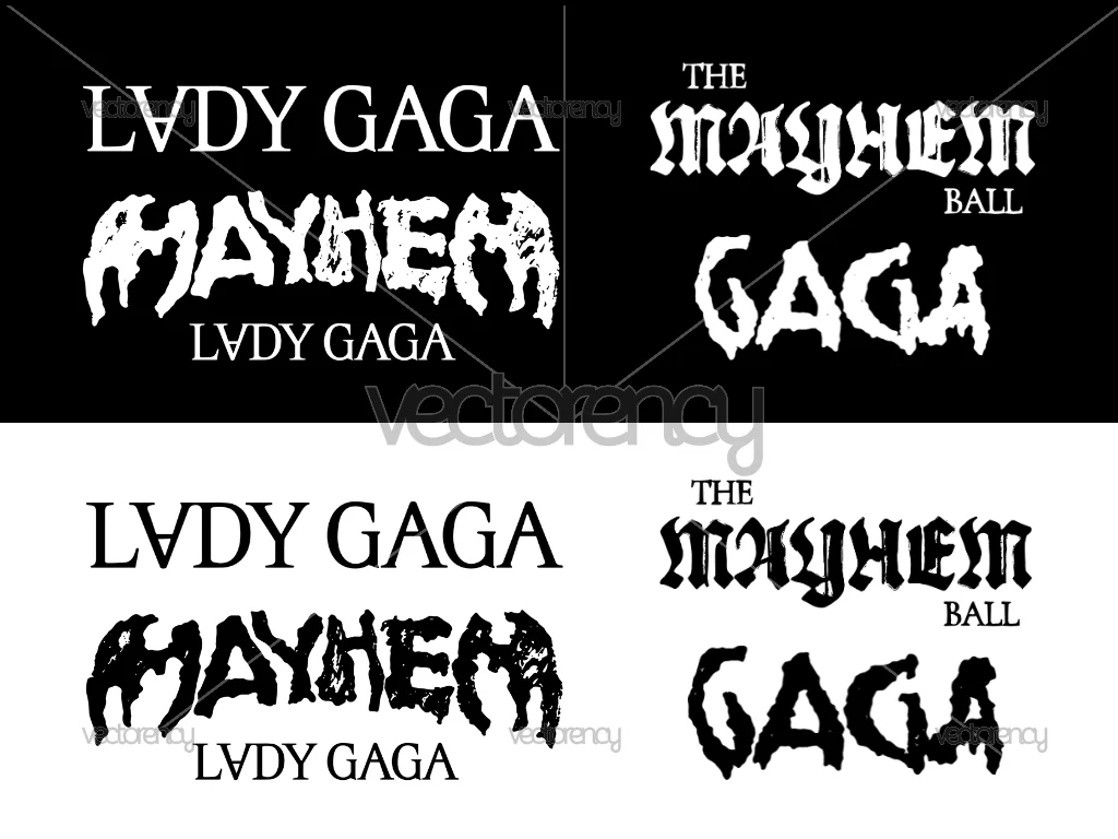 Lady Gaga Logo SVG The Mayhem Ball Vector PNG Download