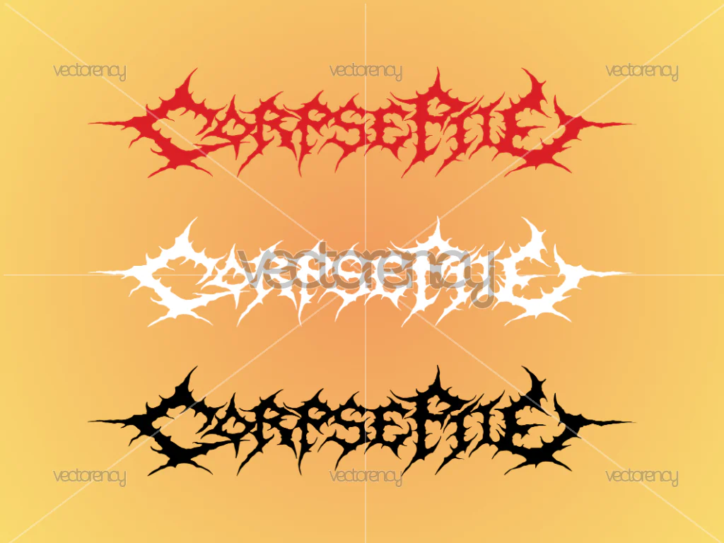 Corpse Pile Band Logo SVG Vector PNG