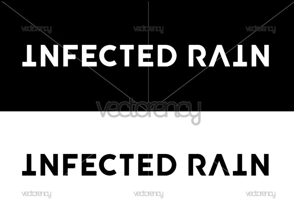 Infected Rain Band Metal Logo SVG PNG
