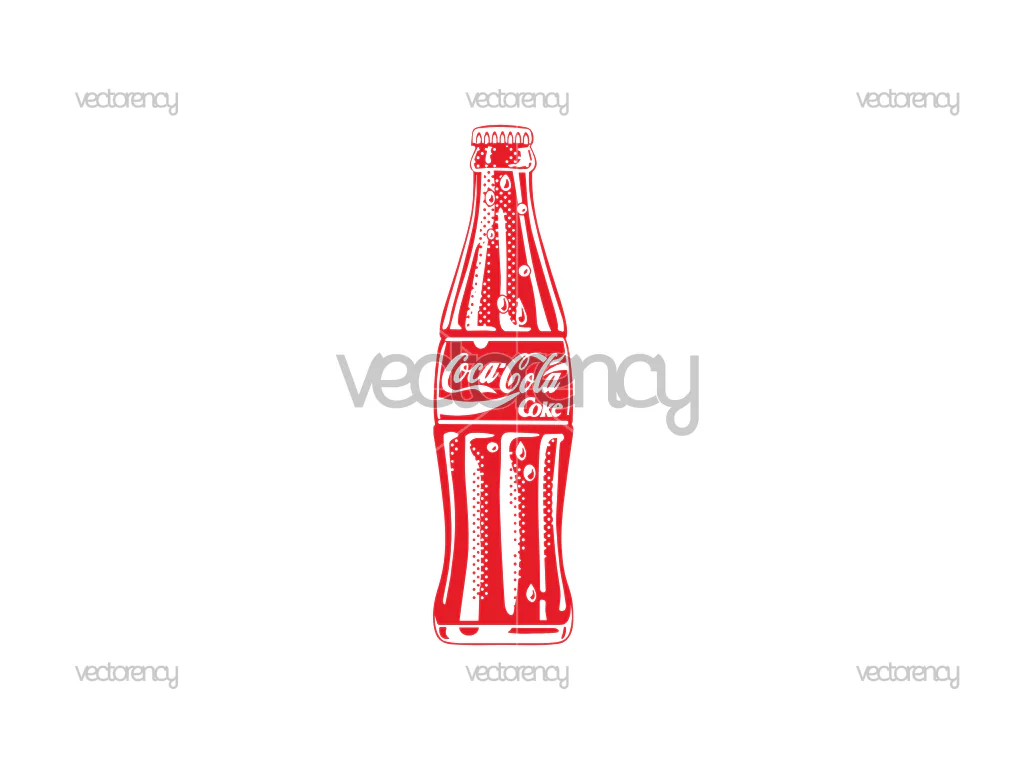 Coca Cola Refreshing Bottle SVG PNG EPS DXF