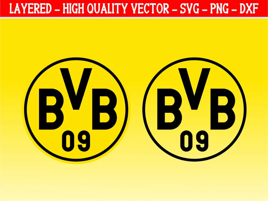 Borussia Dortmund Logo Cut Files Cricut BVB SVG