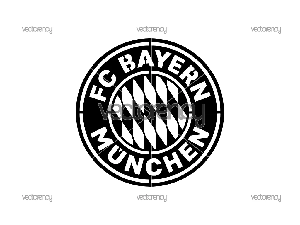 Bayern Munich München Stencil Logo Cut File SVG PNG EPS DXF