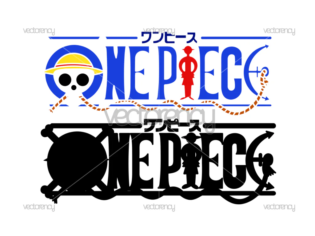One Piece Logo Layered SVG Vector PNG