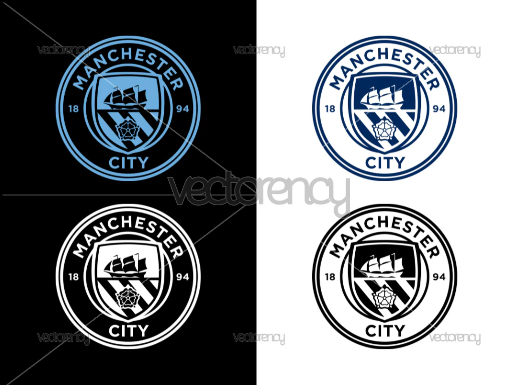 Man City Manchester City Logo Vector SVG