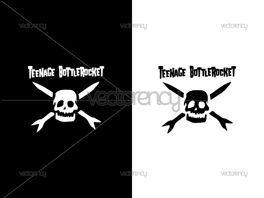 Teenage Bottlerocket Logo Band Vector SVG