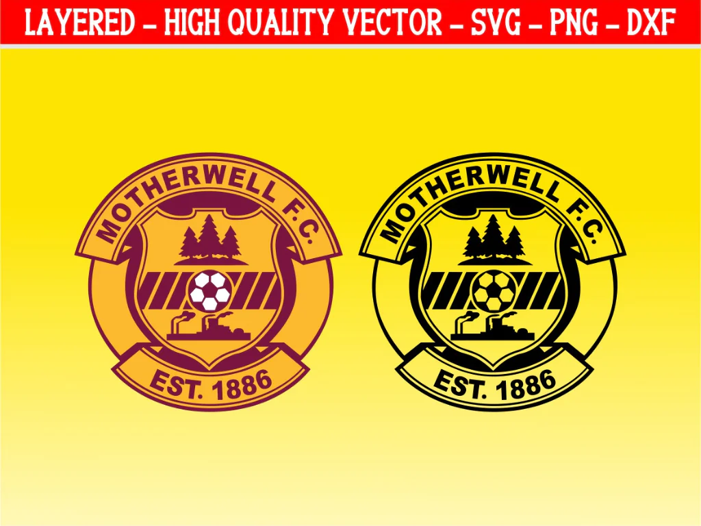 Motherwell Logo SVG PNG Clipart Vector