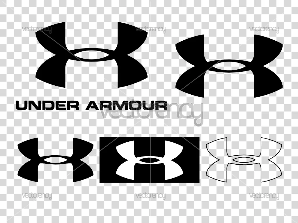 Under Armour Logo Vector Set with PNG Transparent