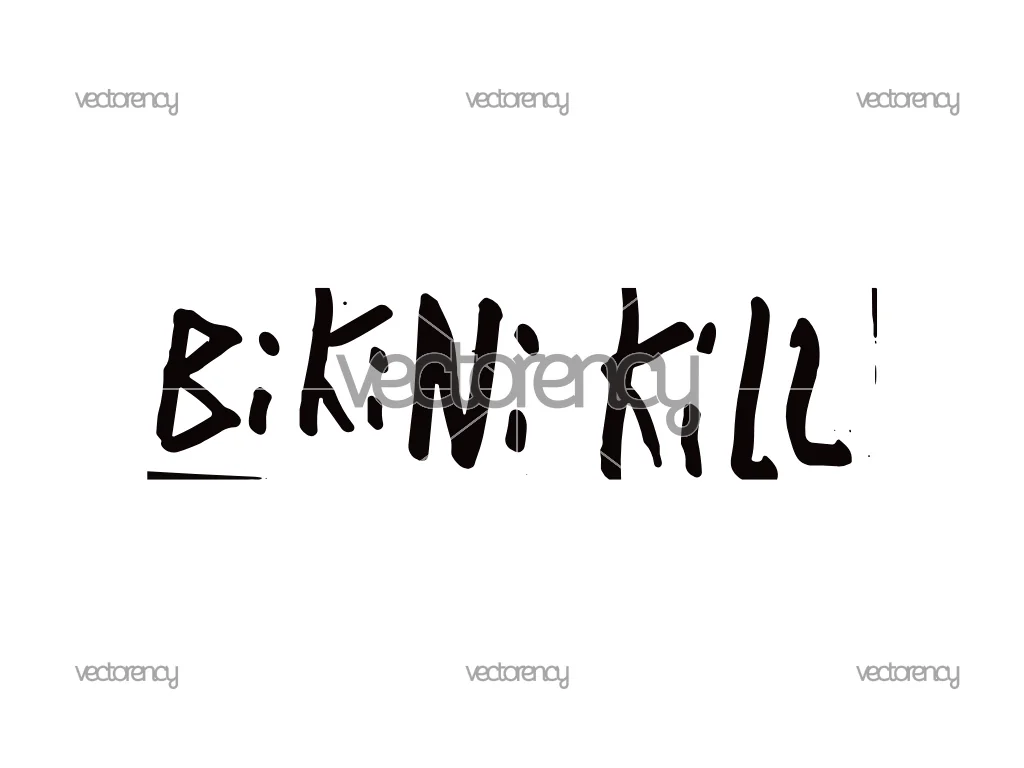 Bikini Kill Logo Vector SVG PNG DXF