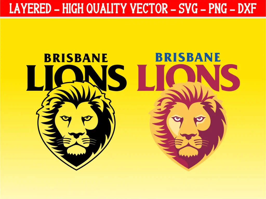 Brisbane Lions SVG Cricut AFL Team Brisbane Lions Logo Vector