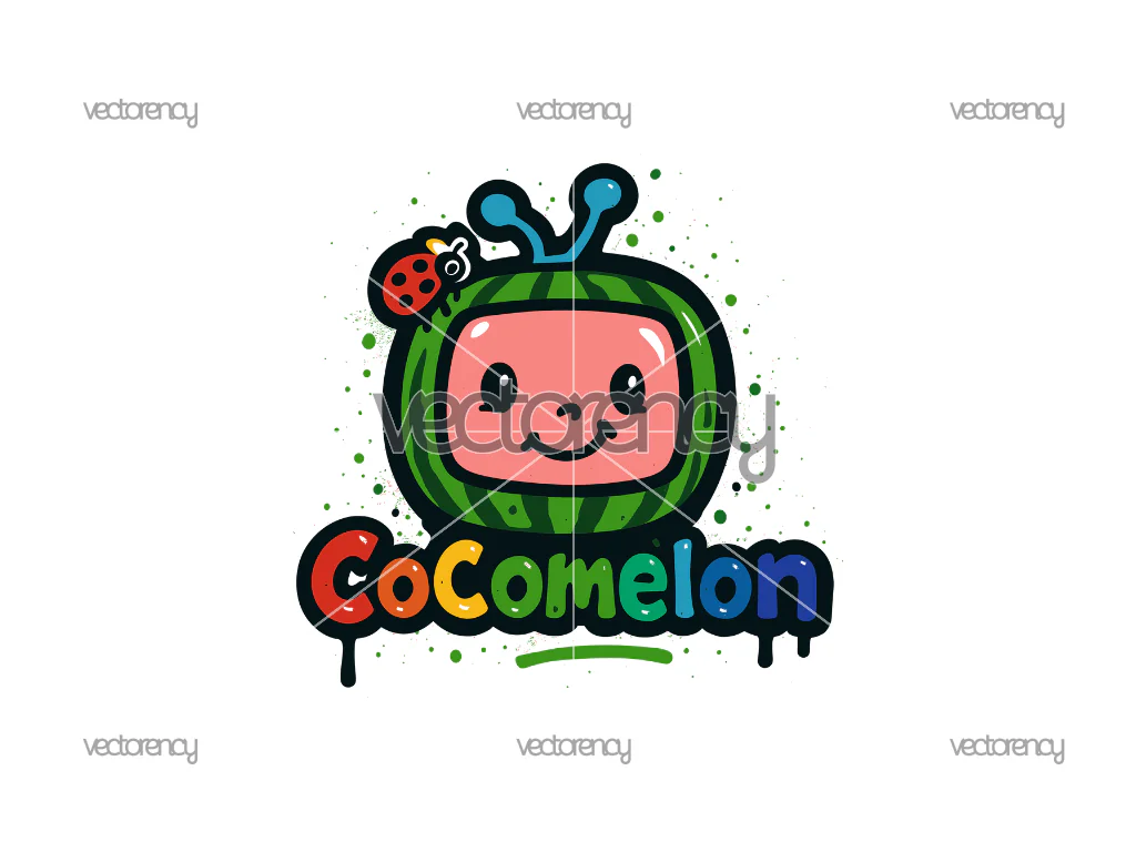 Cute Cocomelon Brush PNG