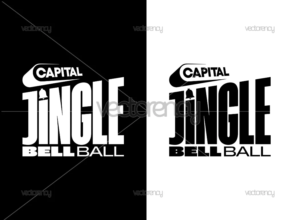 Jingle Bell Ball Logo SVG File Vector and PNG HD