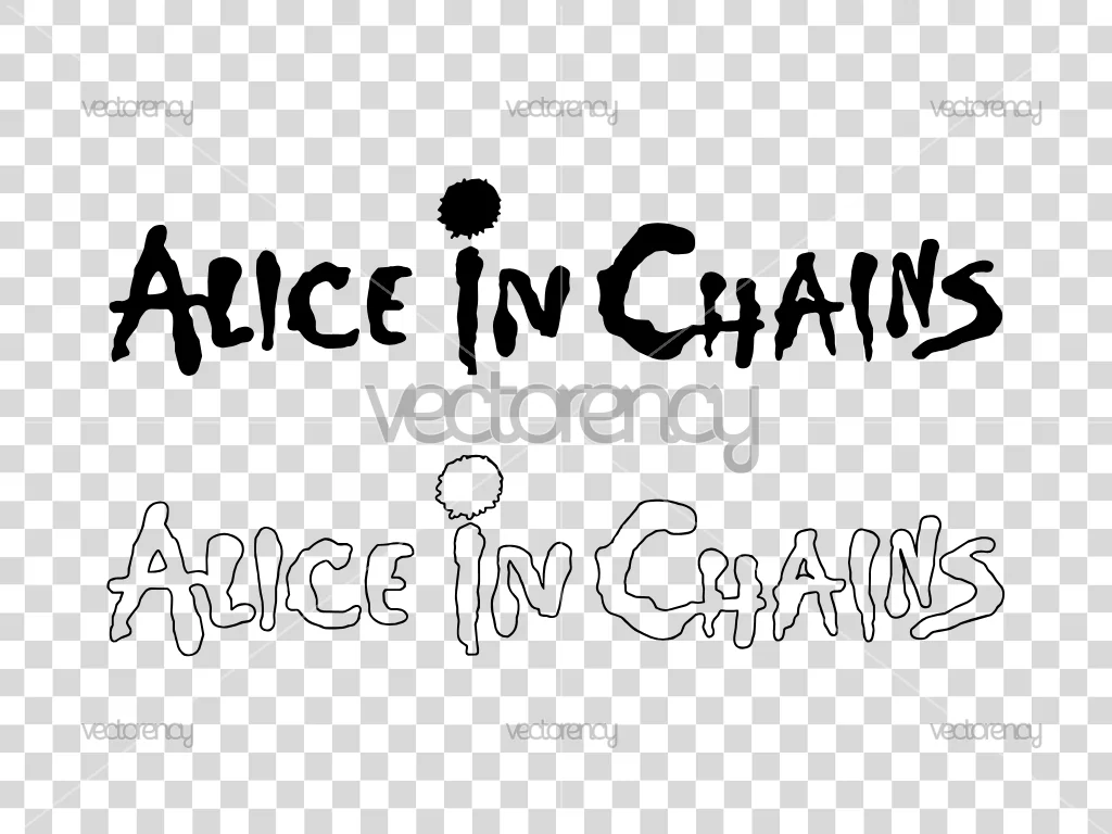 Alice in Chains Band Iconic Grunge Band Vector PNG SVG