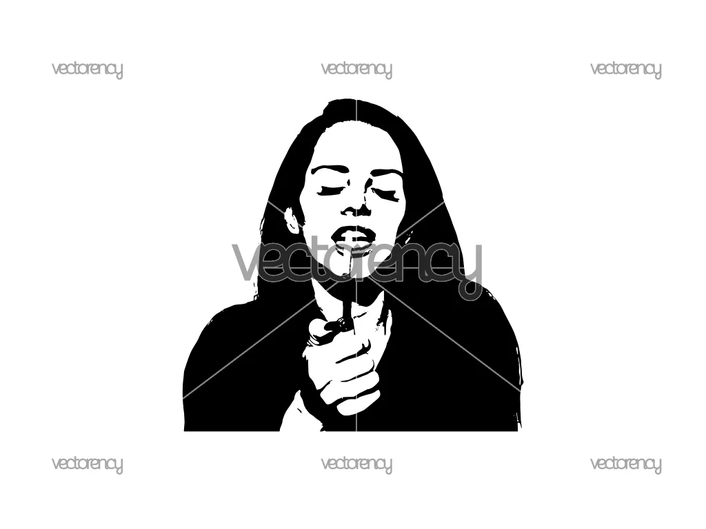 Lana Del Rey Vector SVG Free Download