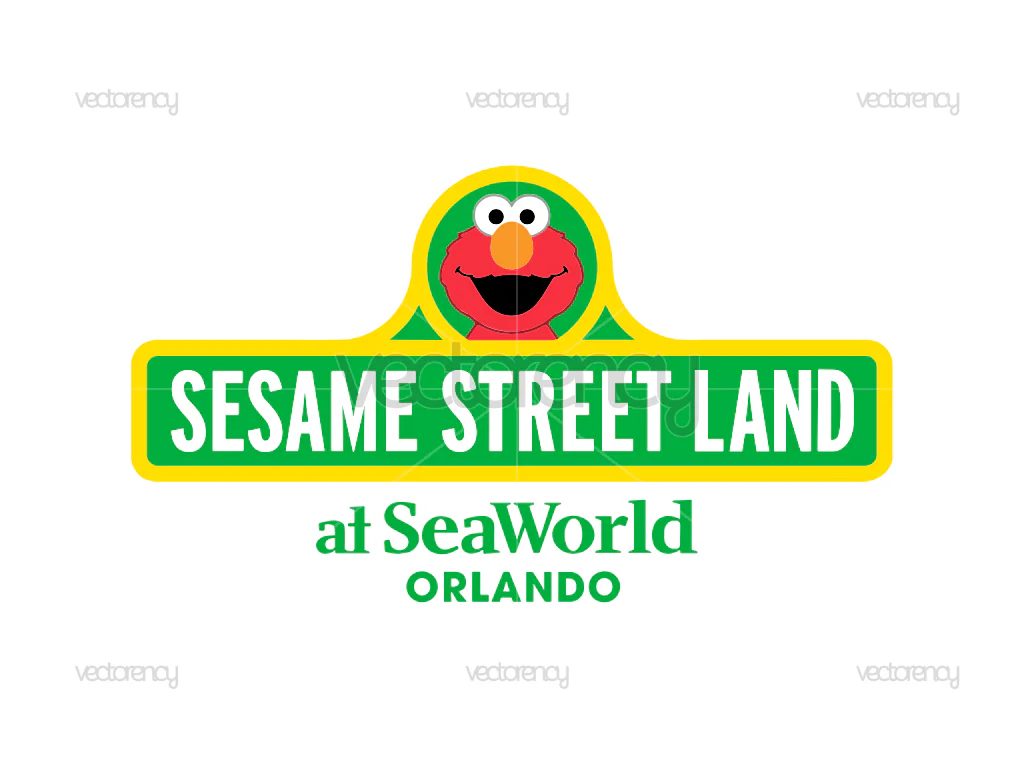 Sesame Street Land Logo SVG Free
