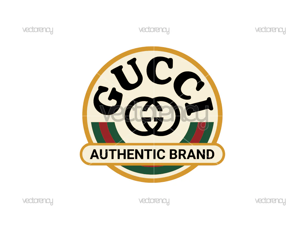 Gucci Authentic Brand Logo Sticker File PNG SVG