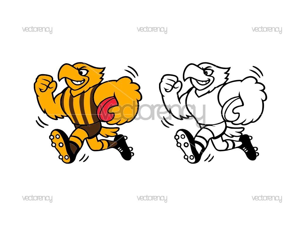 Hawthorn SVG Mascot PNG Hawks Vector
