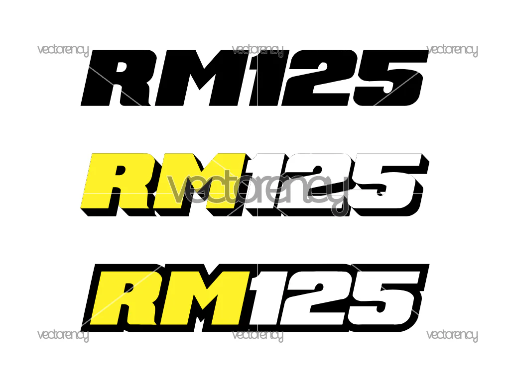 Suzuki Rm 125 Logo SVG PNG EPS DXF