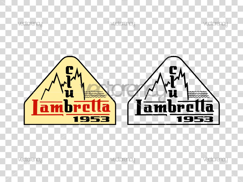 Lambretta Club 1953 Logo Vector SVG Cut Files DXF