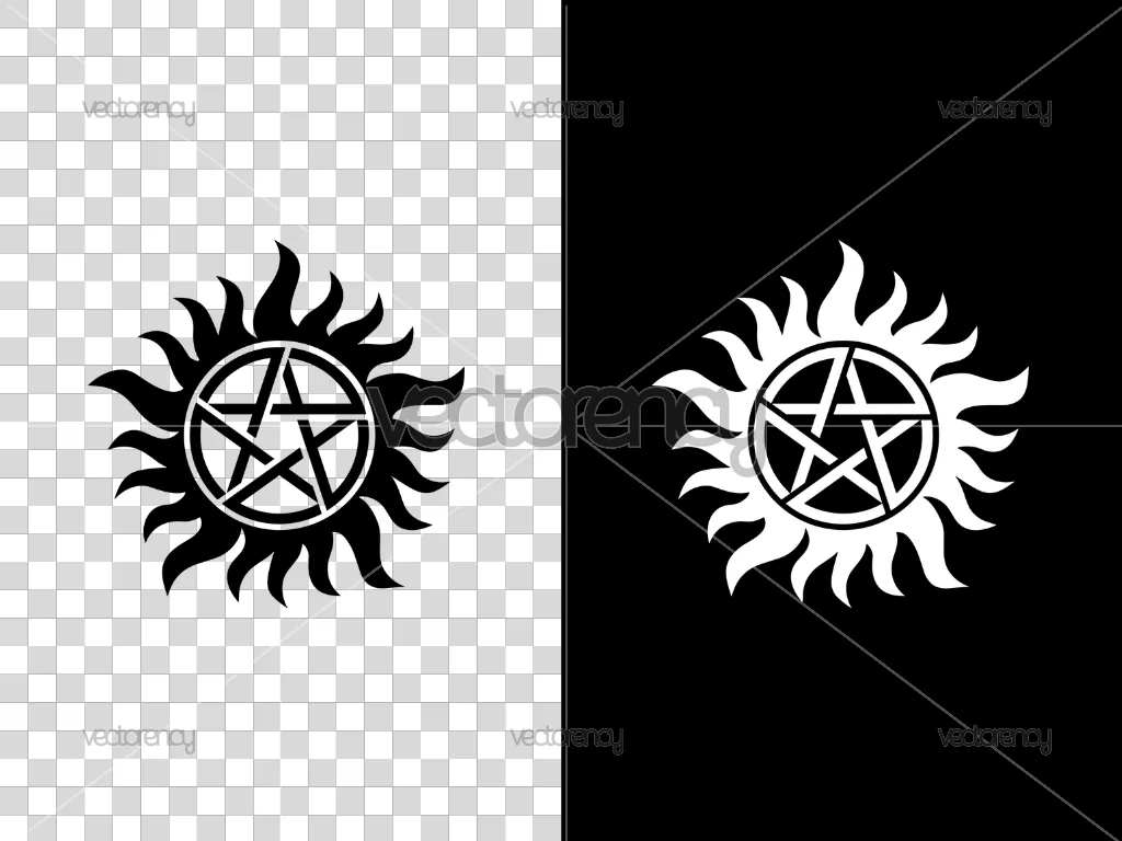 Winchesters Brothers Symbol Icon Vector
