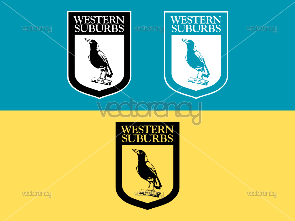 Western Suburbs Magpies Logo SVG PNG HD