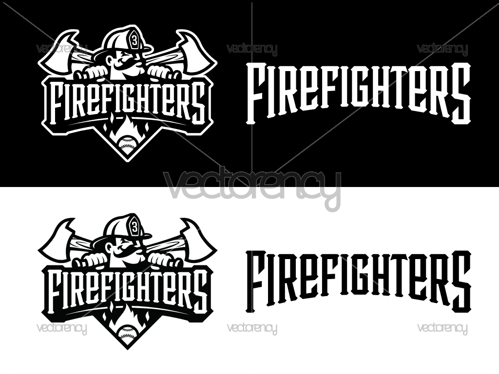 The Firefighters Logo SVG PNG Roster Baseball EPS