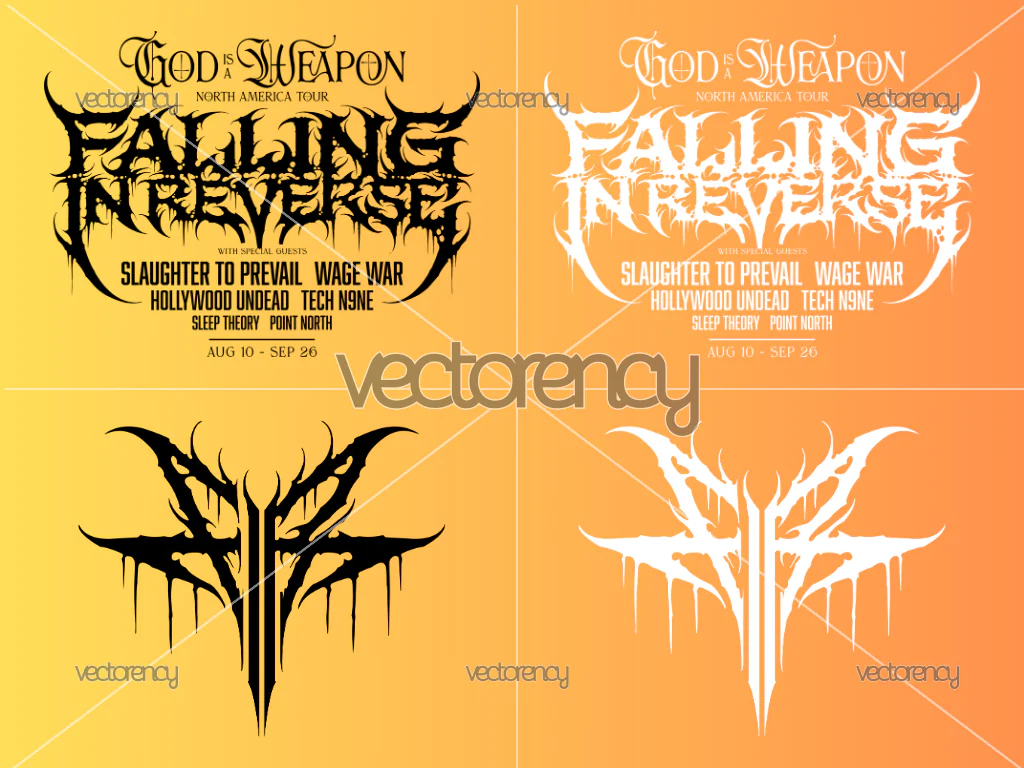 Falling In Reverse God Is A Weapon North America Tour SVG PNG EPS Download