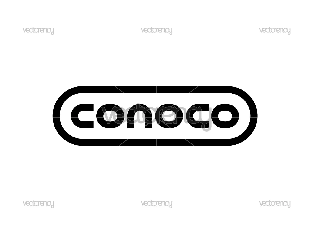 Conoco Logo Black SVG Free