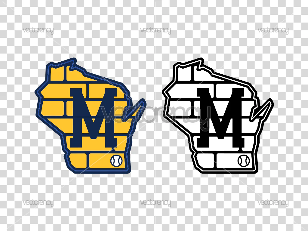 Milwaukee Brewers Classic M Logo Vector PNG