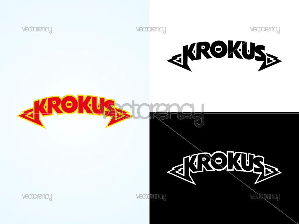 Krokus Band Logo Vector PNG SVG Cut File