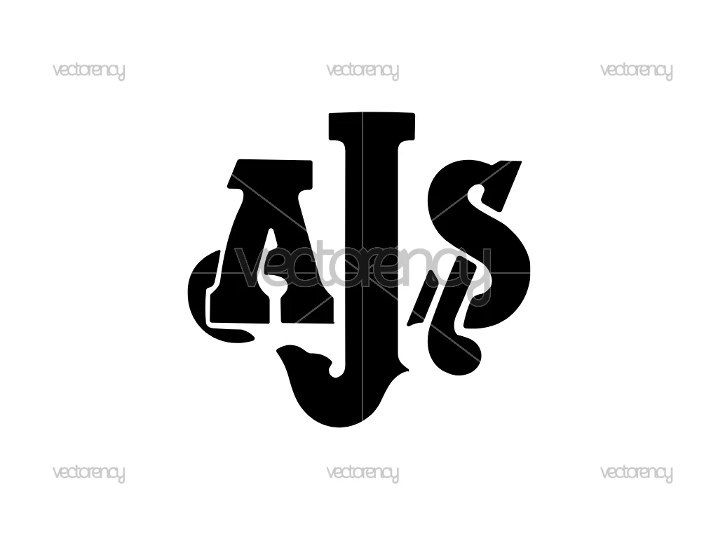 AJS Logo SVG Black Motorcycles PNG HD