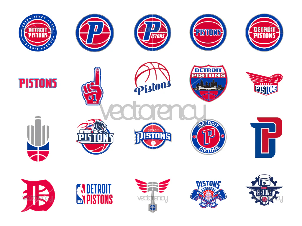 Detroit Pistons Logo SVG Vector Basketball NBA