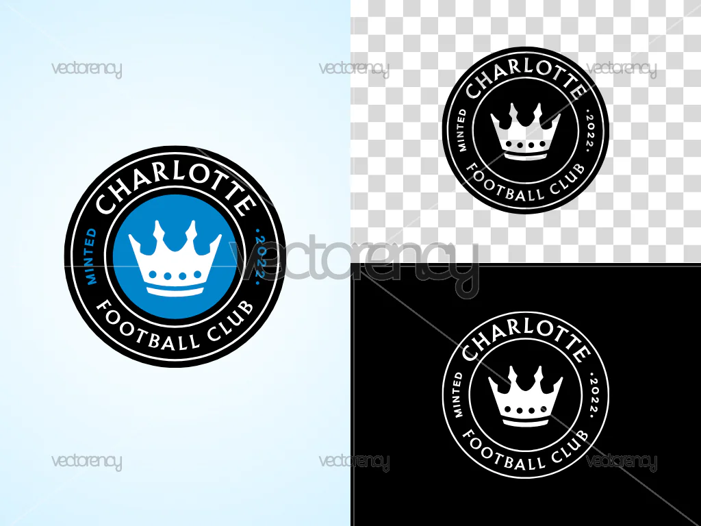 Charlotte Football Club Logo Multicolor SVG PNG Transparent