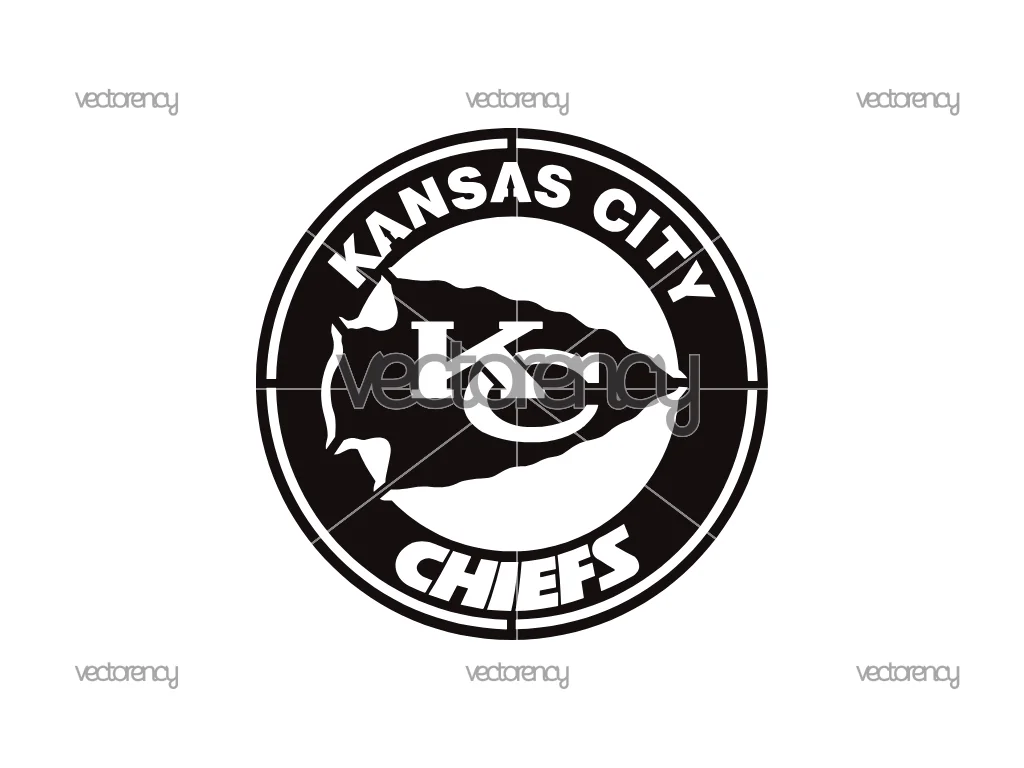 Kansas City Chiefs Stencil Cut File DXF SVG PNG EPS