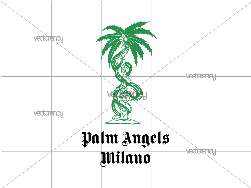 Palm Angels Milano Logo SVG Free