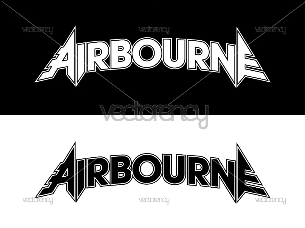 Airbourne Band Logo Vector PNG SVG Stock