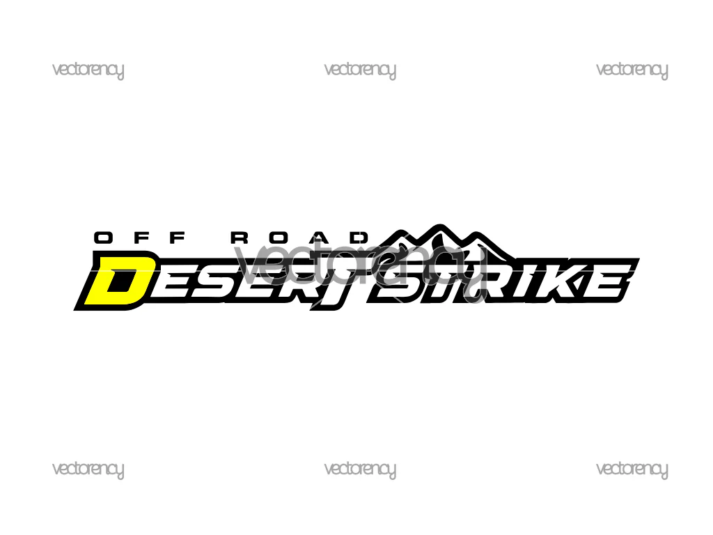 Off Road Desert Strike Vector SVG PNG File