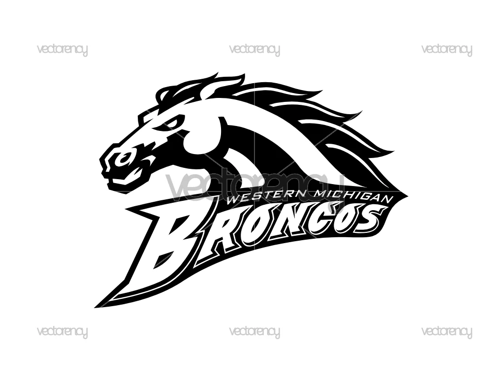 WMU Broncos Logo SVG DXF Cut File PNG EPS