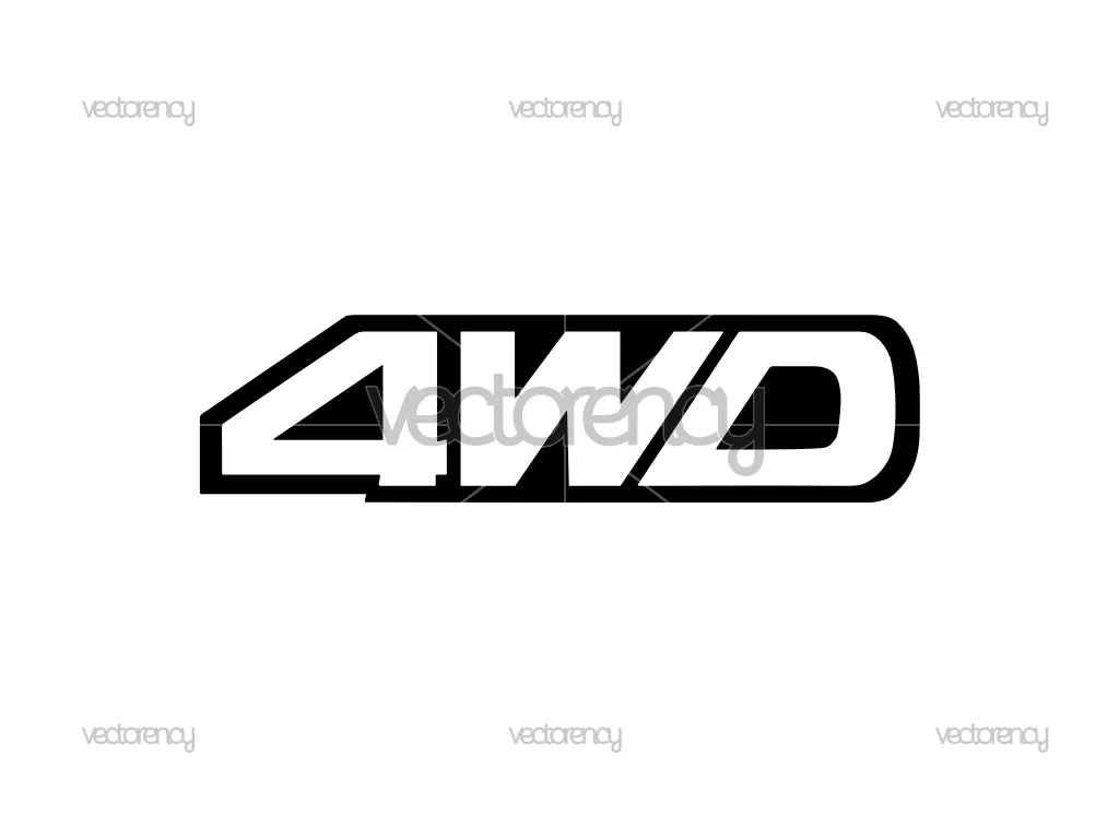 4WD Logo SVG PNG EPS DXF