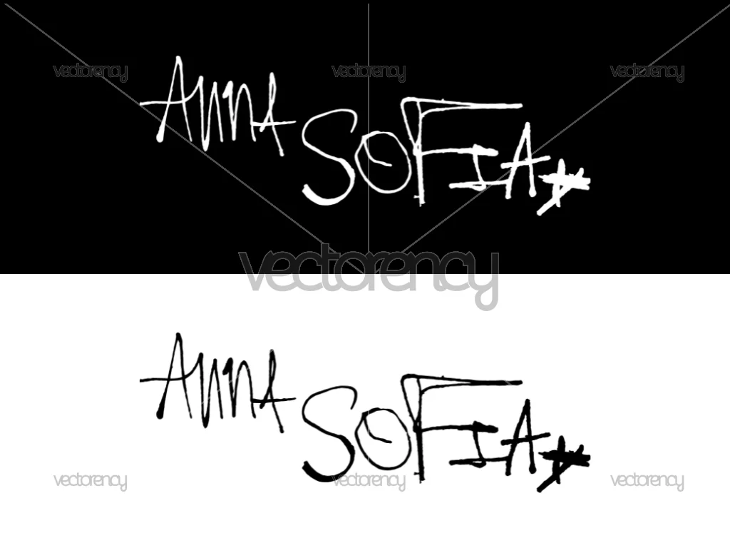 Anna Sofia Logo SVG Vector Wordmark PNG