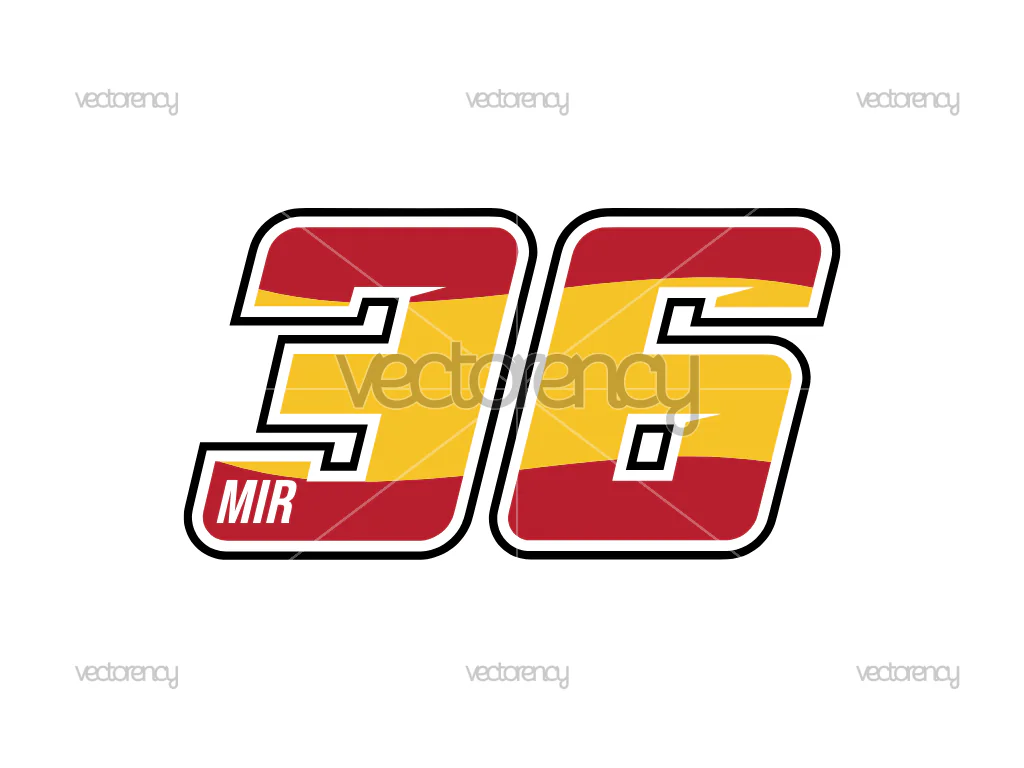 Joan Mir 36 Suzuki Ecstar Team Rider Vector SVG PNG EPS